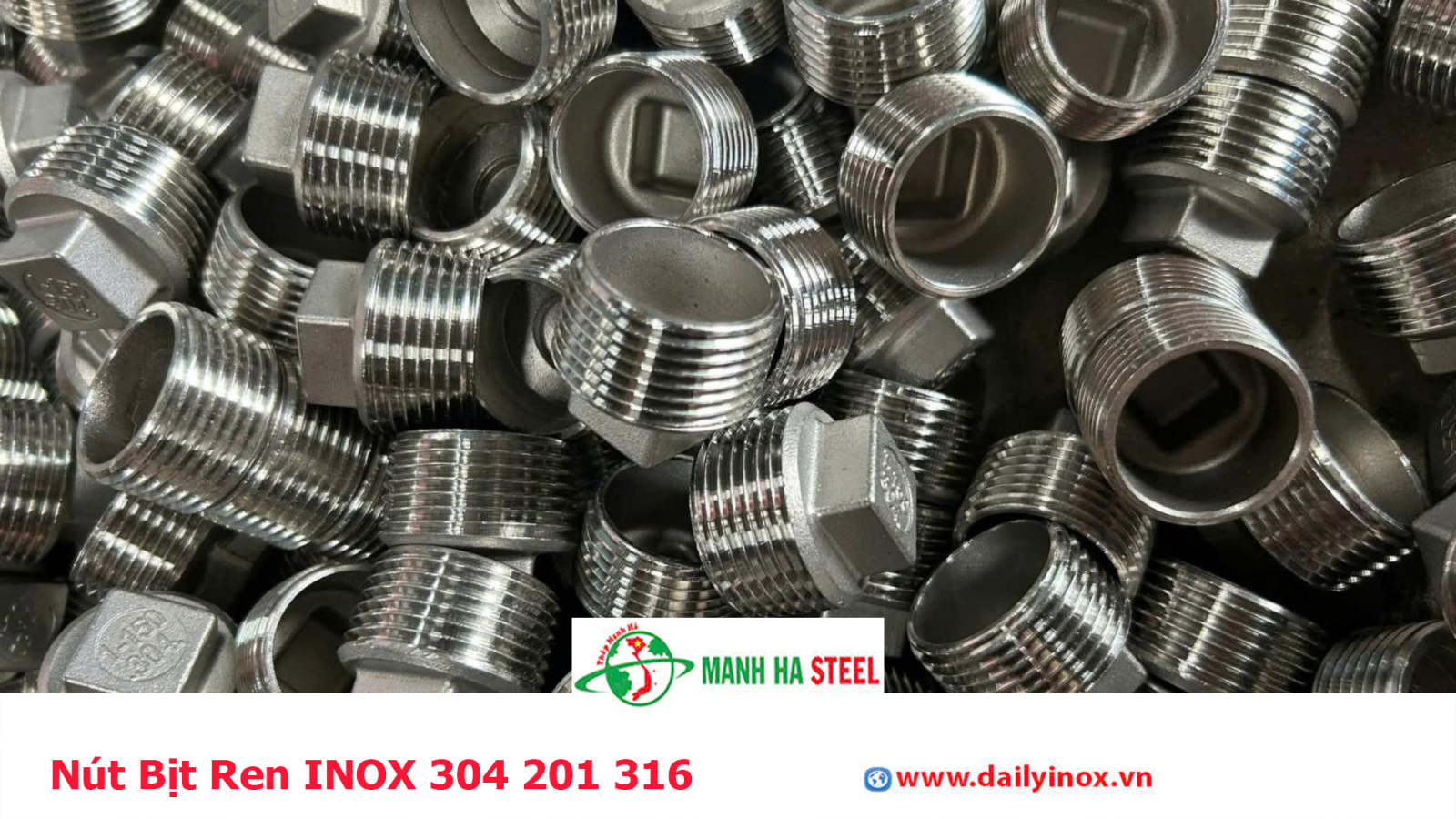 Nút Bịt Ren INOX 304 201 316