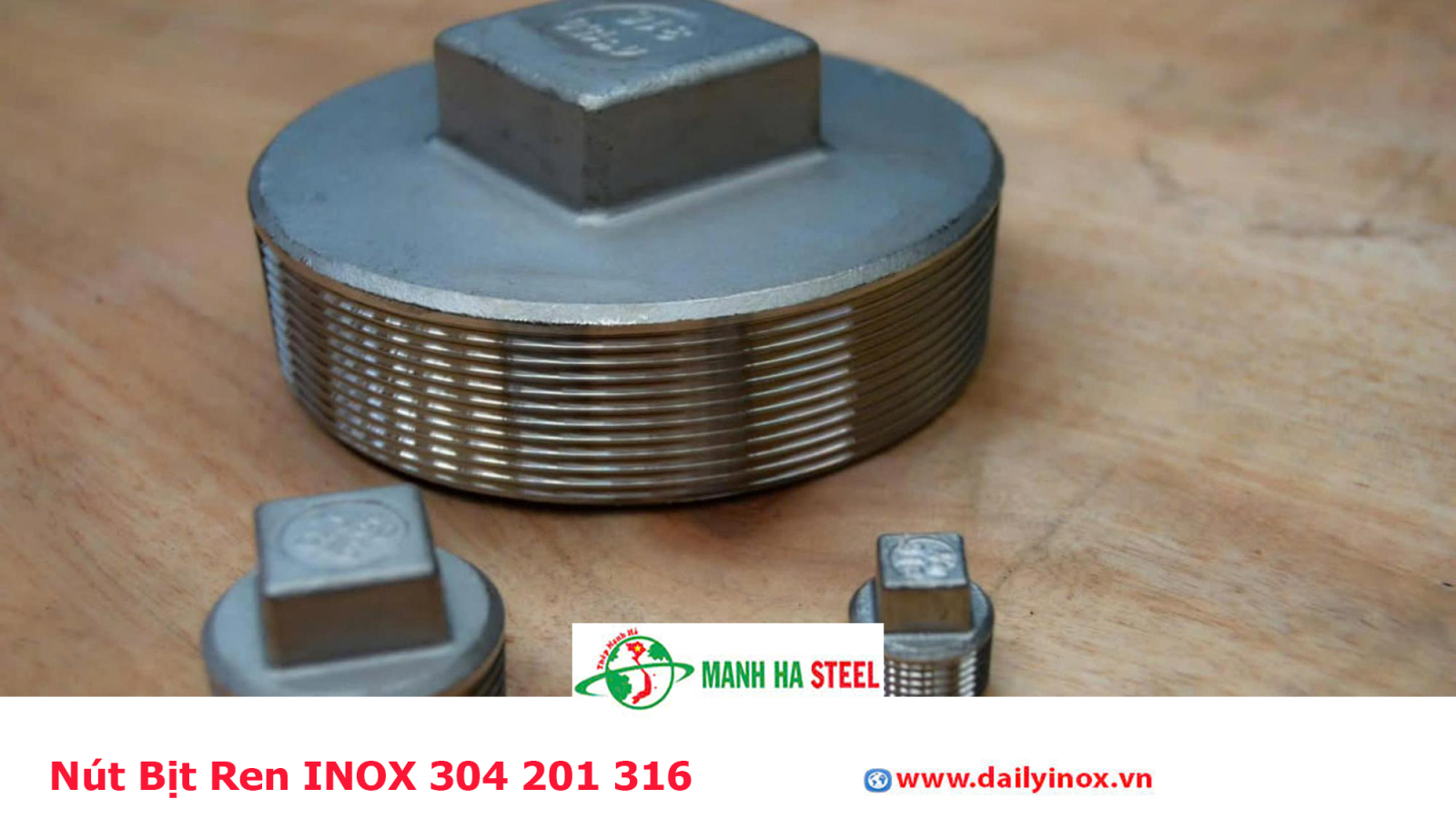 Nút Bịt Ren INOX 304 201 316
