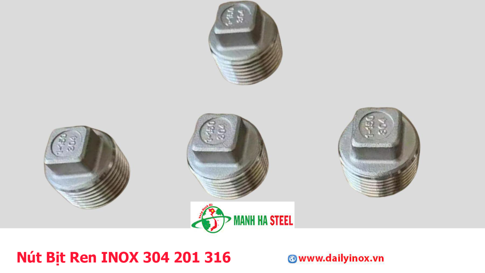 Nút Bịt Ren INOX 304 201 316
