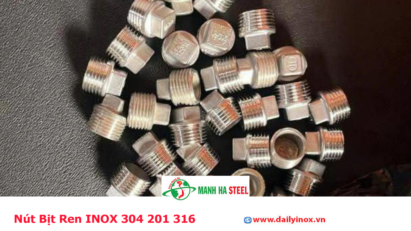 Nút Bịt Ren INOX 304 201 316