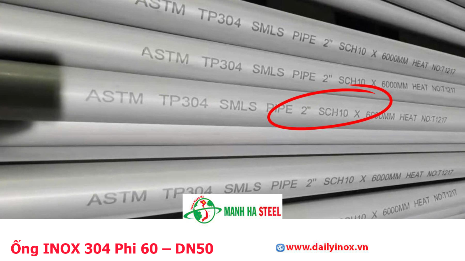 Bảng Báo Giá Ống INOX 304 Phi 60 – DN50