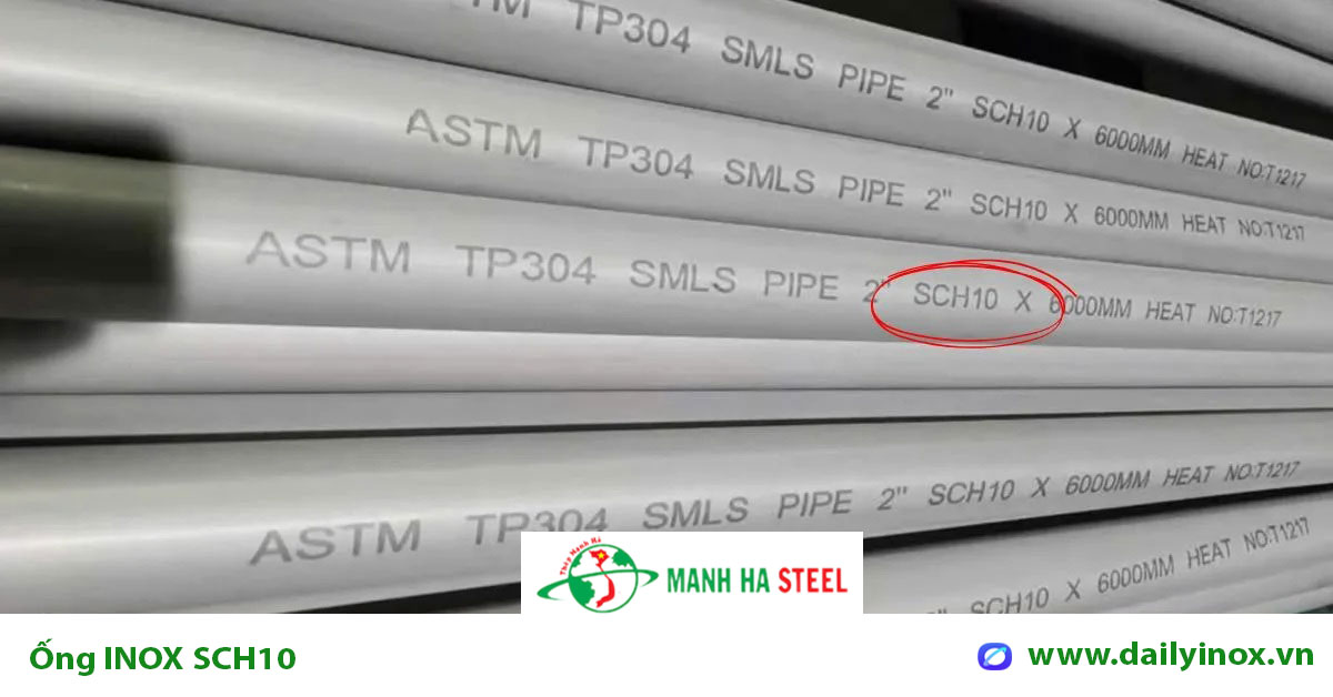 Bảng Báo Giá Ống inox SCH10