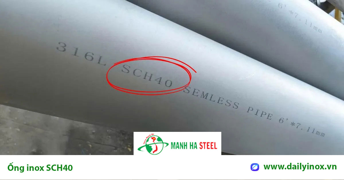Bảng Báo Giá Ống inox SCH40