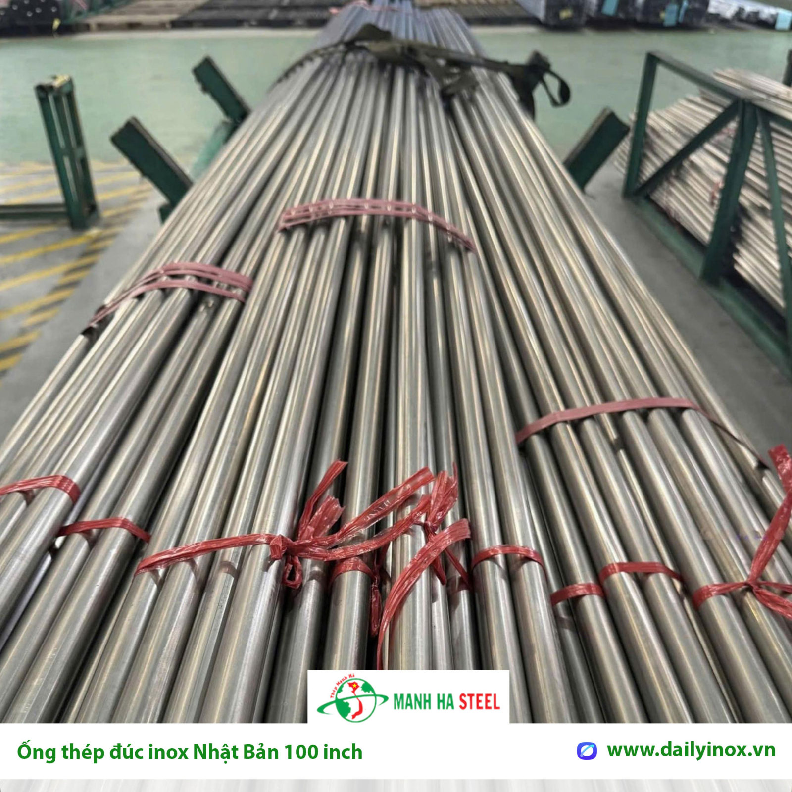 Ống đúc inox Nhật Bản 100 inch, Ống thép đúc inox Nhật Bản 100 inch