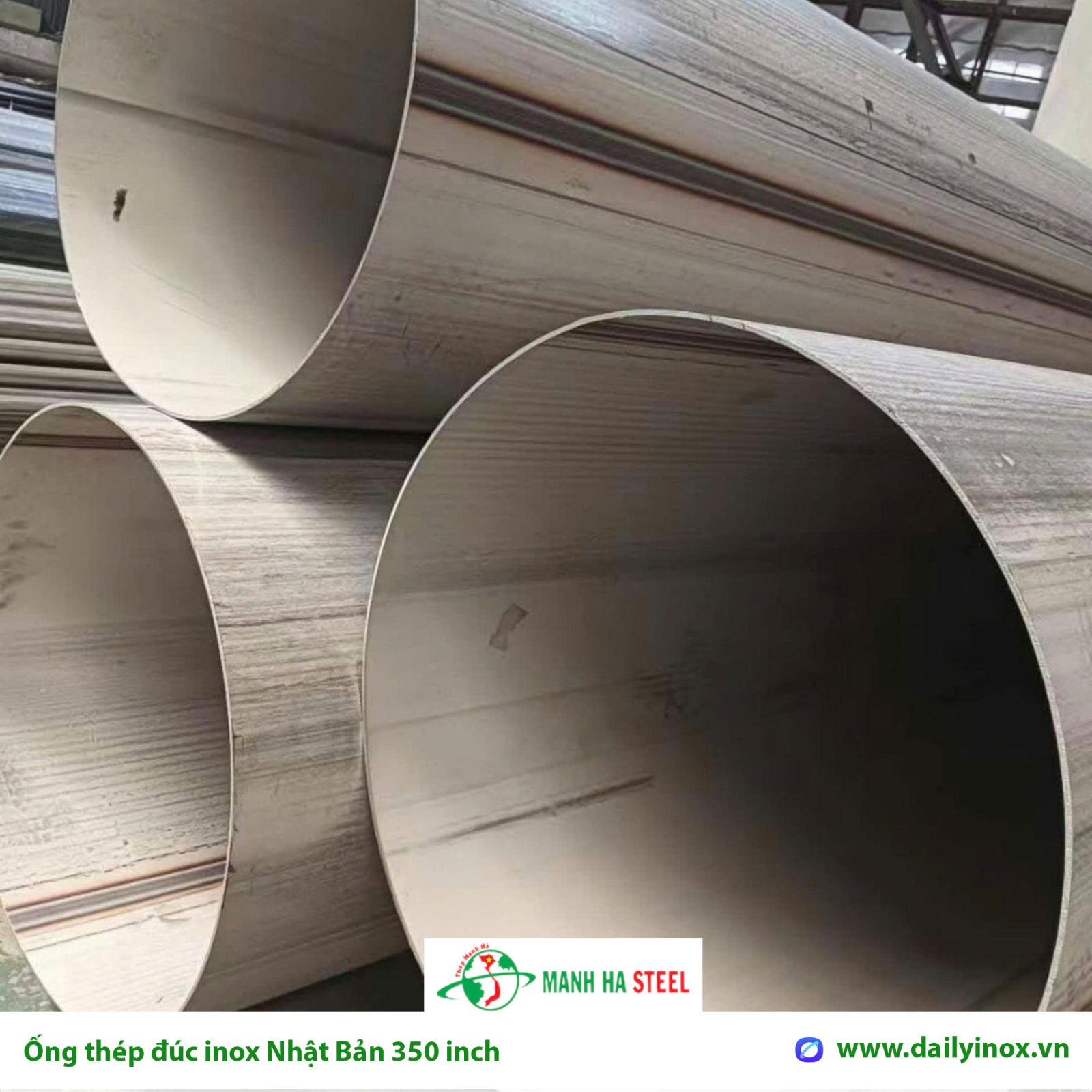 Ống đúc inox Nhật Bản 350 inch, Ống thép đúc inox Nhật Bản 350 inch