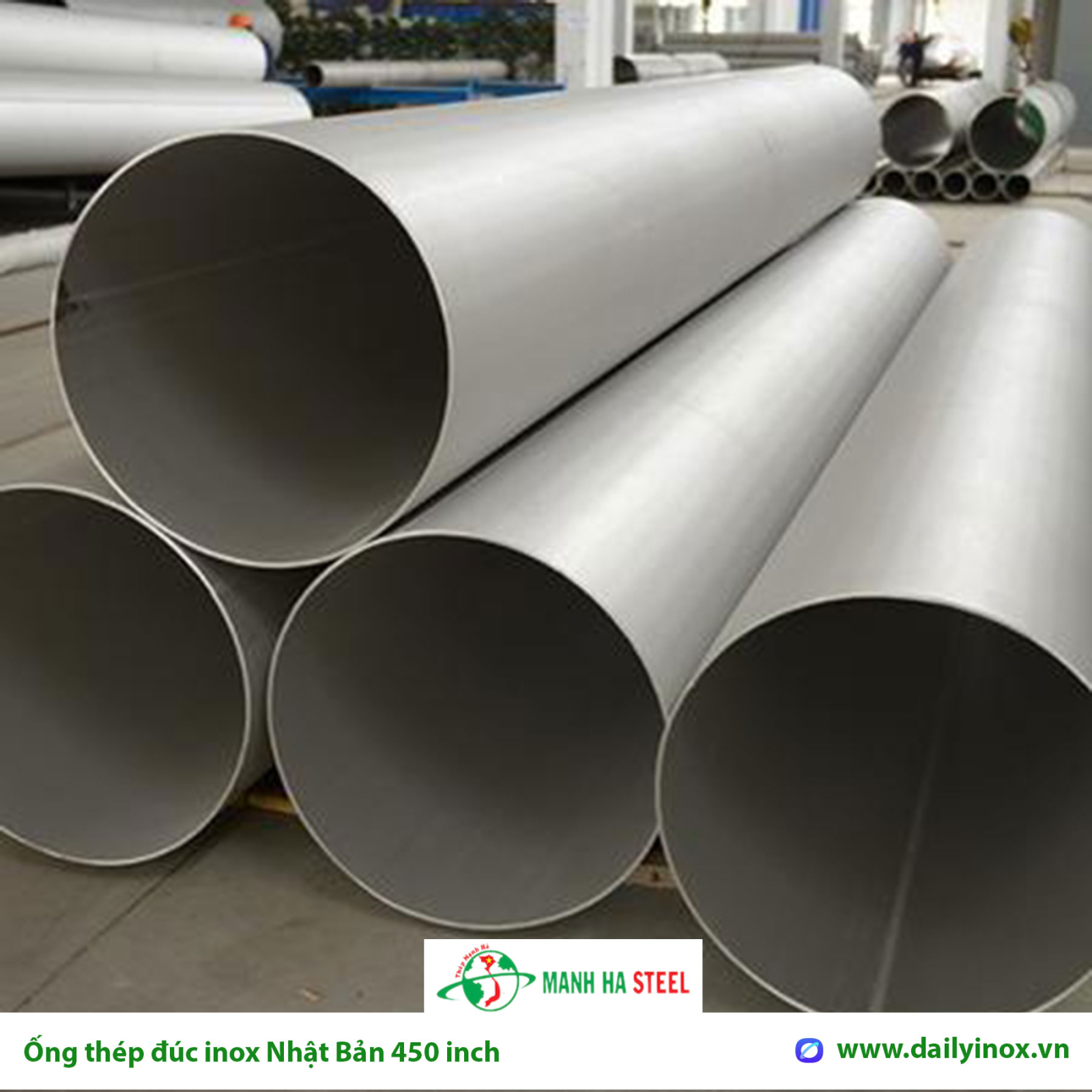 Ống đúc inox Nhật Bản 450 inch, Ống thép đúc inox Nhật Bản 450 inch