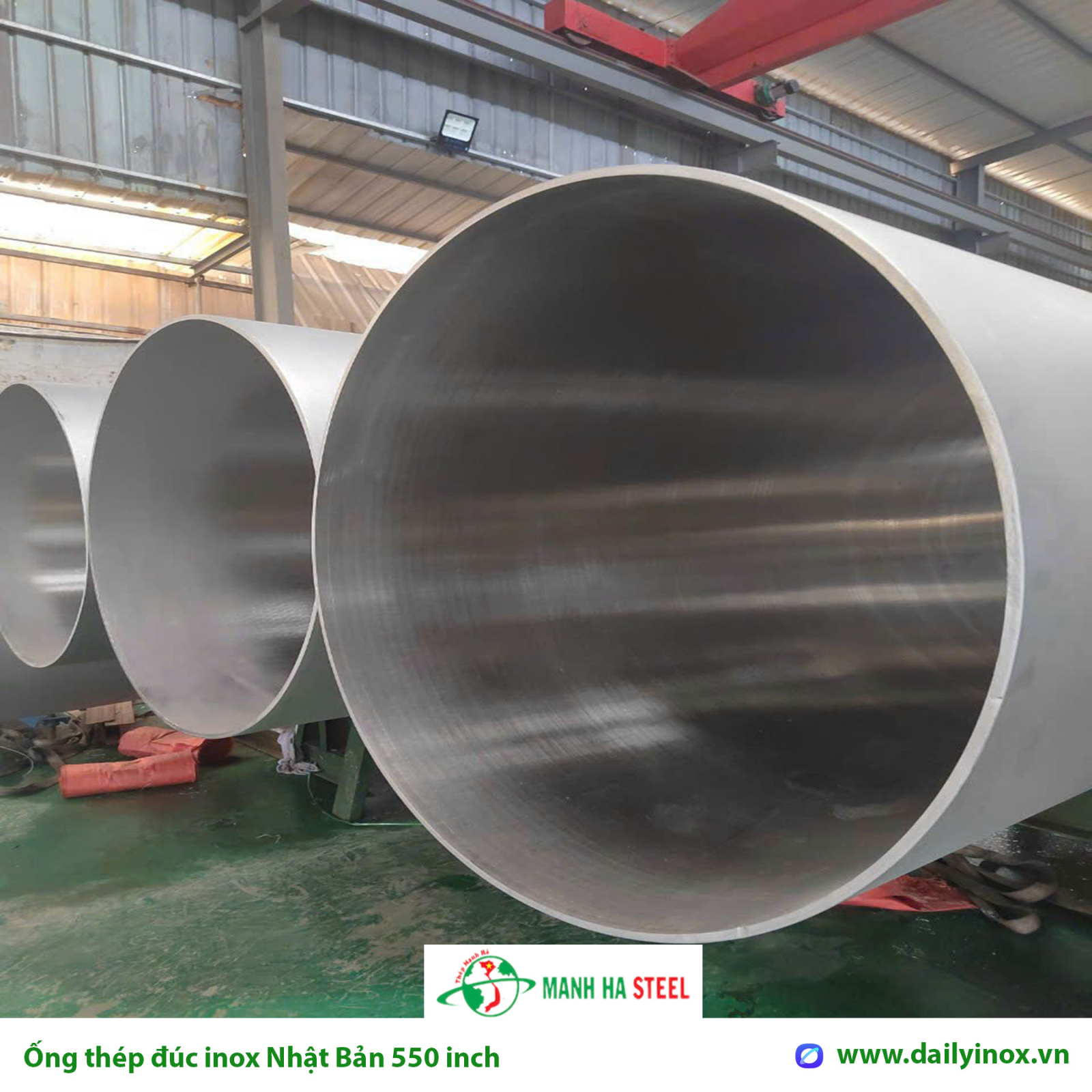 Ống đúc inox Nhật Bản 550 inch, Ống thép đúc inox Nhật Bản 550 inch