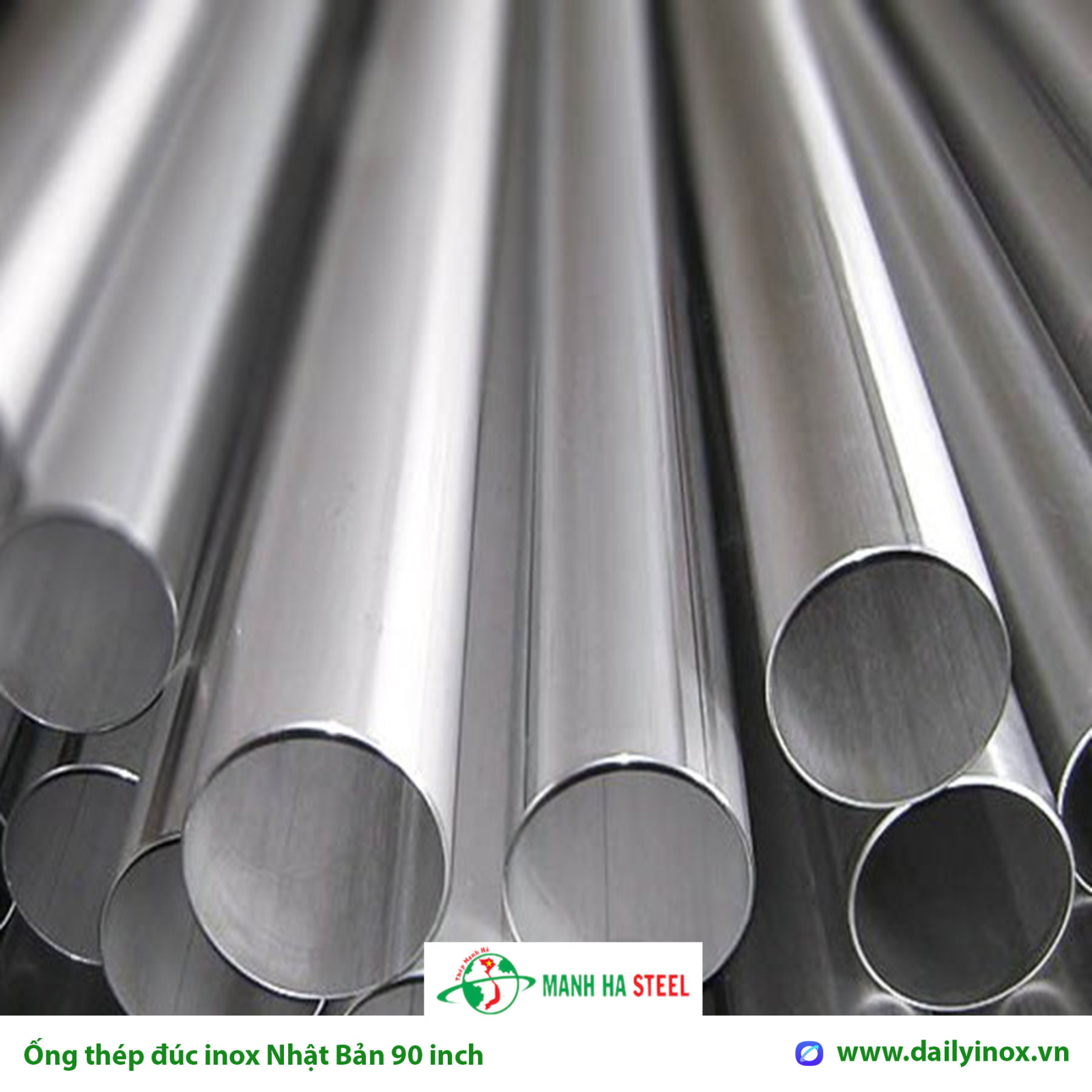 Ống đúc inox Nhật Bản 90 inch, Ống thép đúc inox Nhật Bản 90 inch