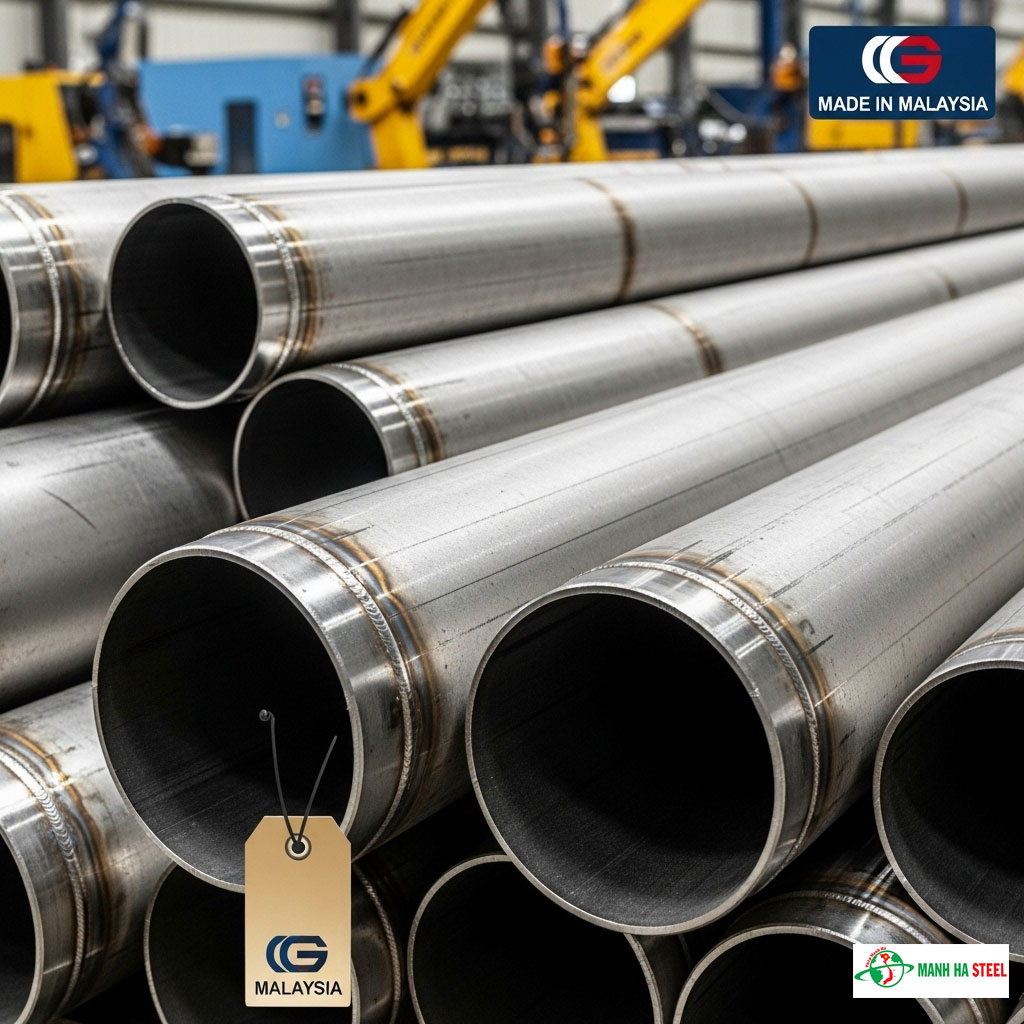Ống hàn inox Malaisia (theo quy cách)