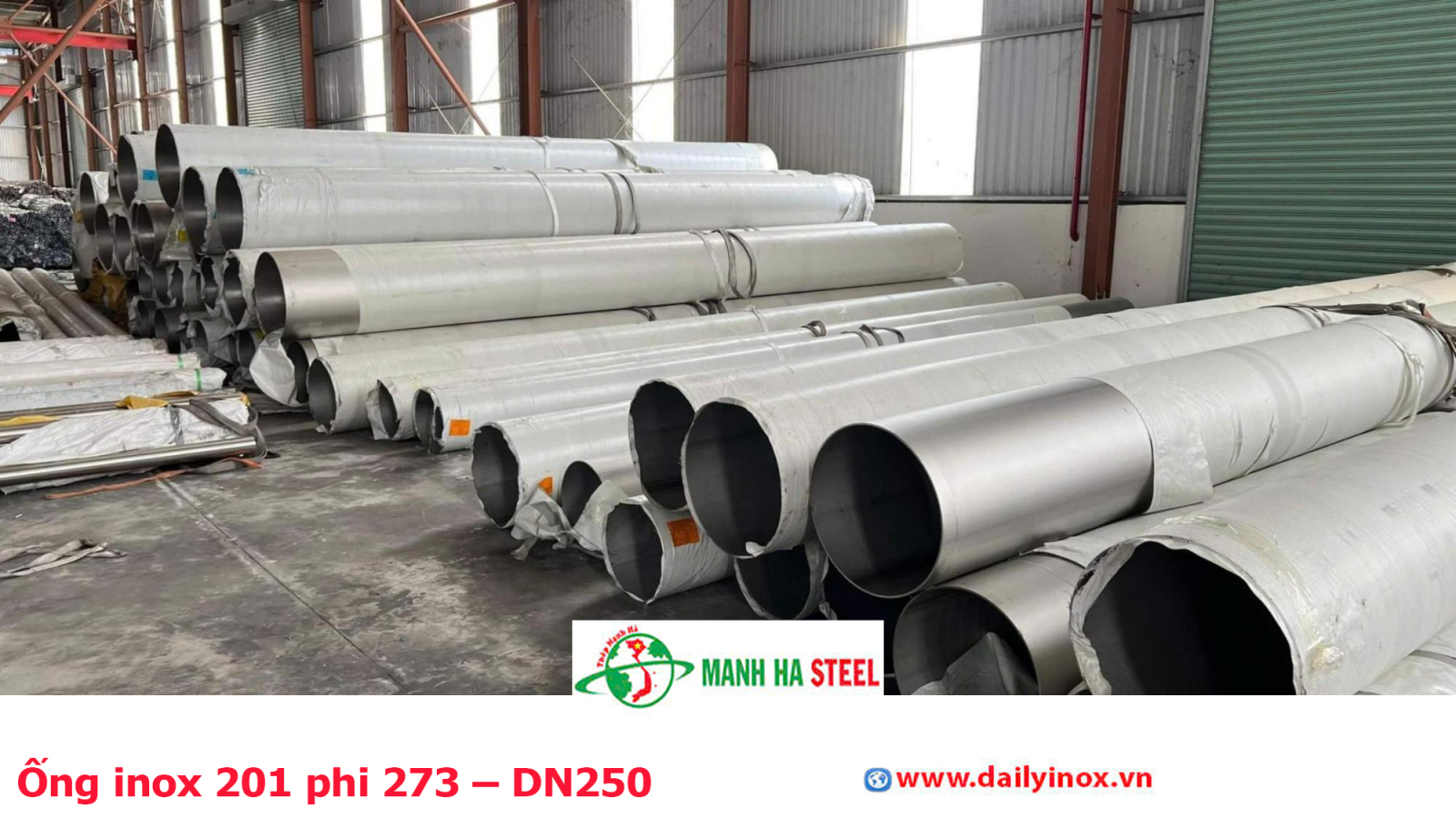 Bảng Báo Giá Ống inox 201 phi 273 – DN250