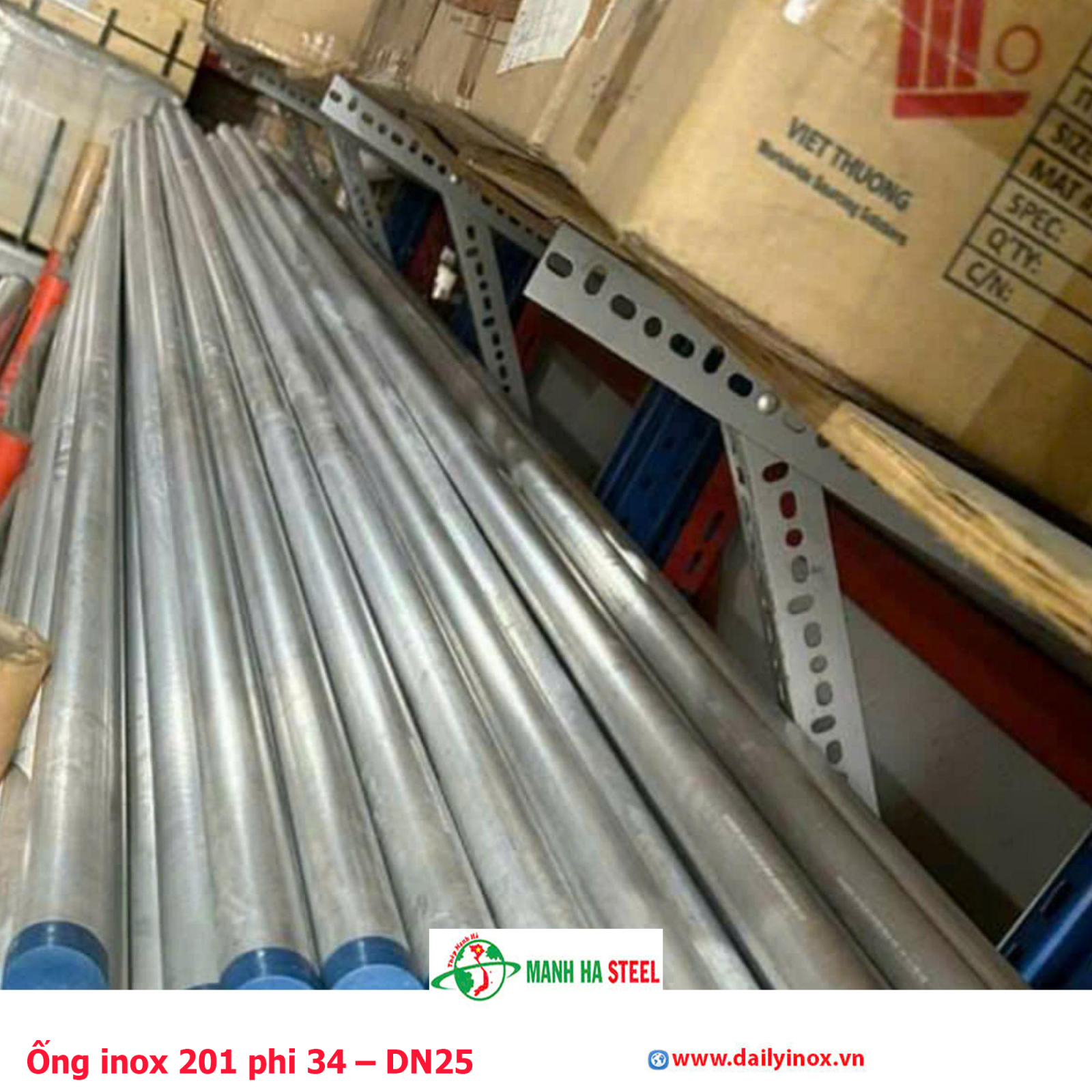 Bảng Báo Giá Ống inox 201 phi 34 – DN25