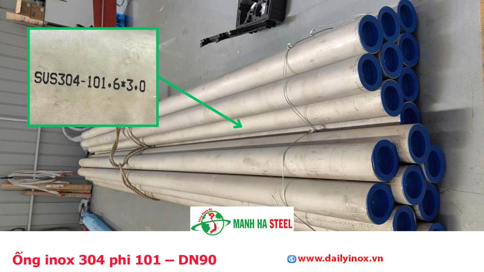 Bảng Báo Giá Ống inox 304 phi 101 – DN90