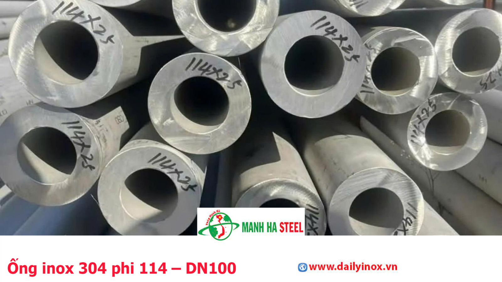 Bảng Báo Giá Ống inox 304 phi 114 – DN100