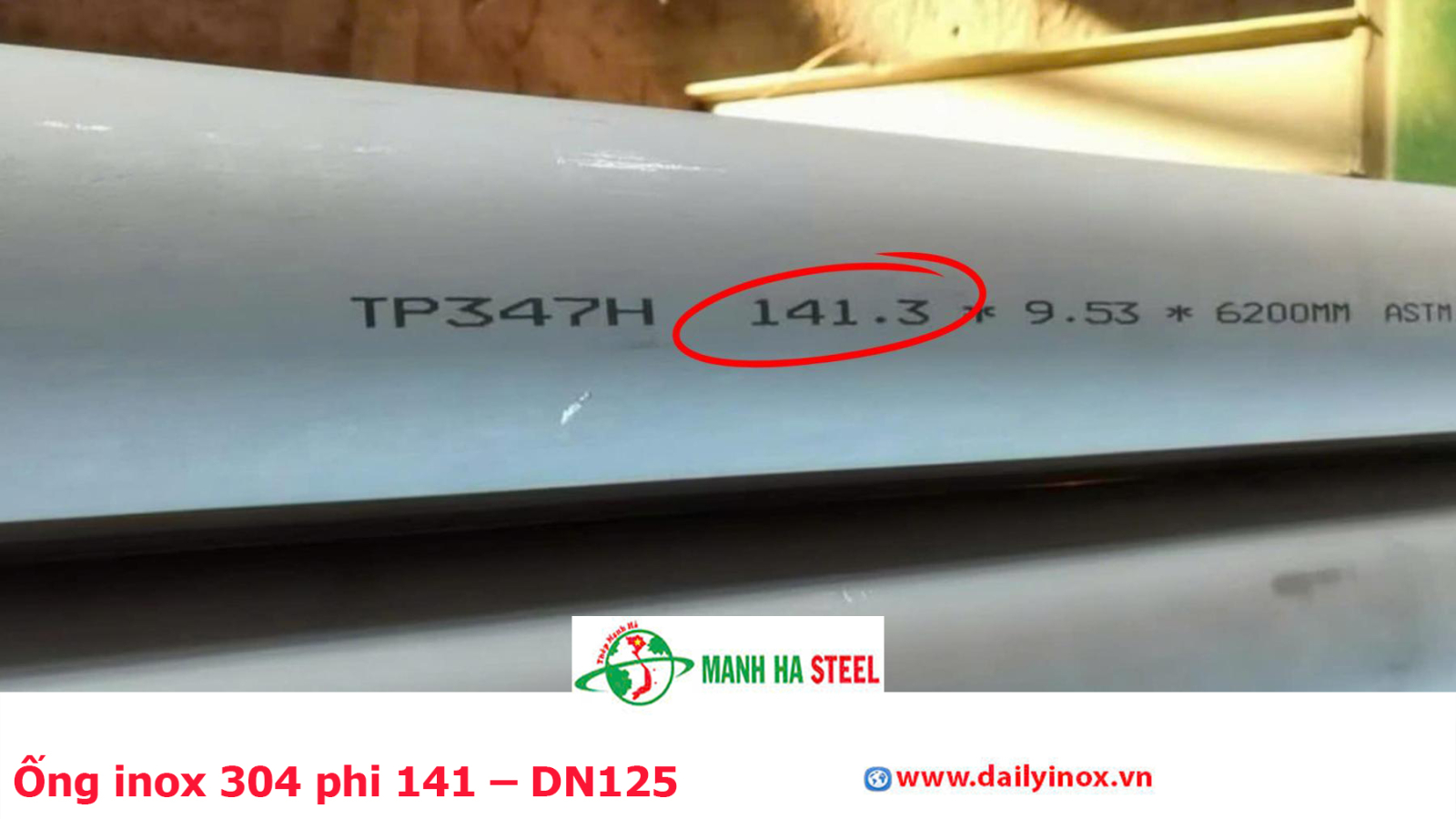 Bảng Báo Giá Ống inox 304 phi 141 – DN125