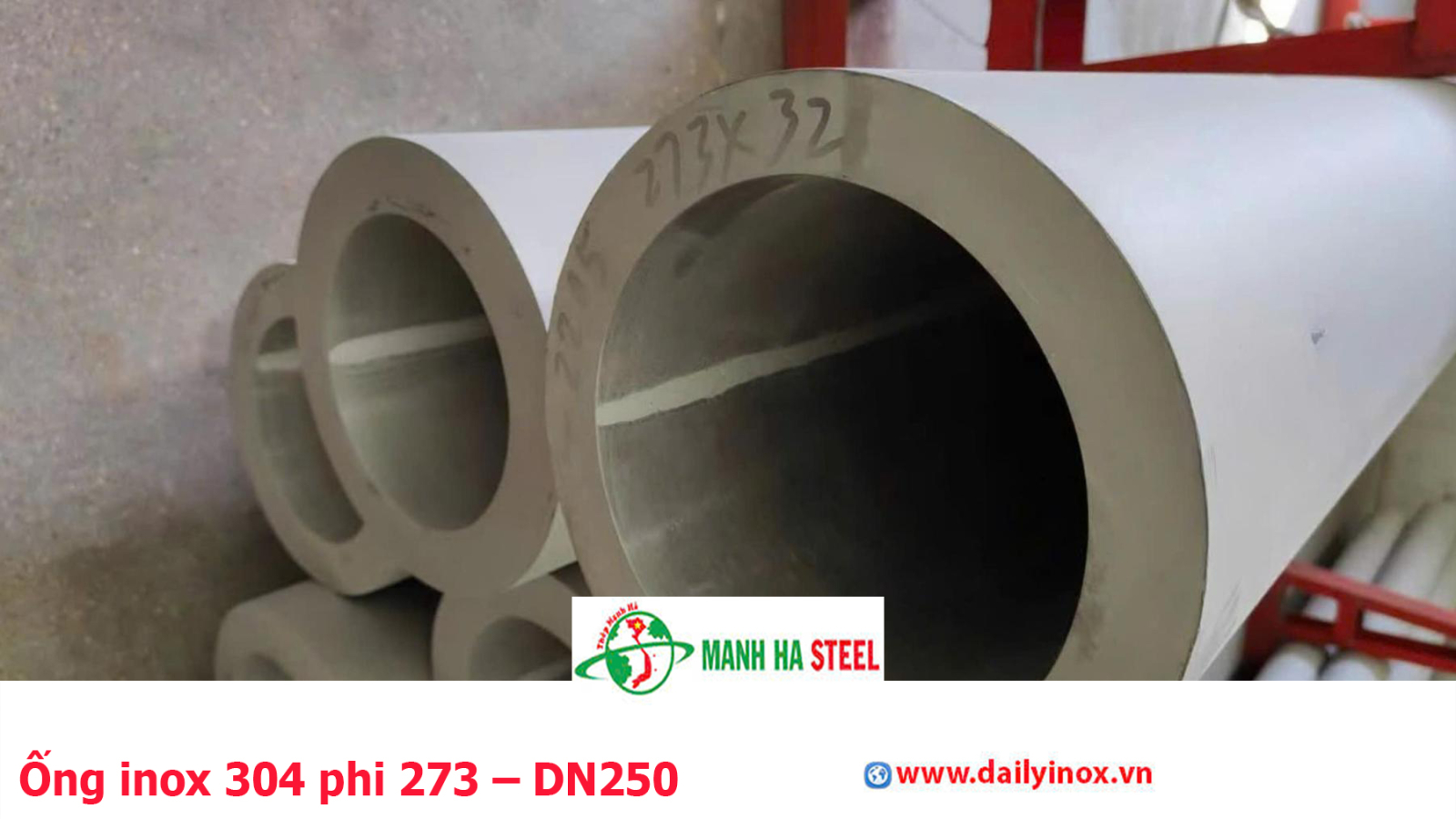 Ống đúc inox Trung Quốc 10 inch, Ống thép đúc inox Trung Quốc 273 mm (phi 273 )