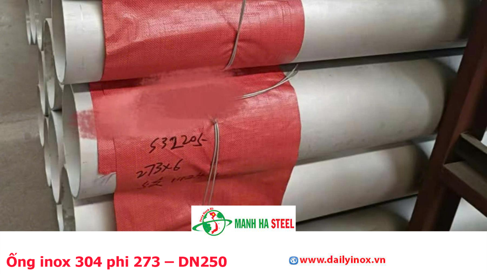 Bảng Báo Giá Ống inox 304 phi 273 – DN250