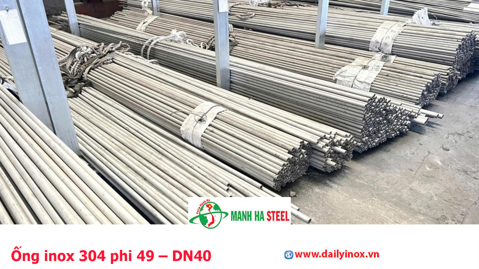Bảng Báo Giá Ống inox 304 phi 49 – DN40