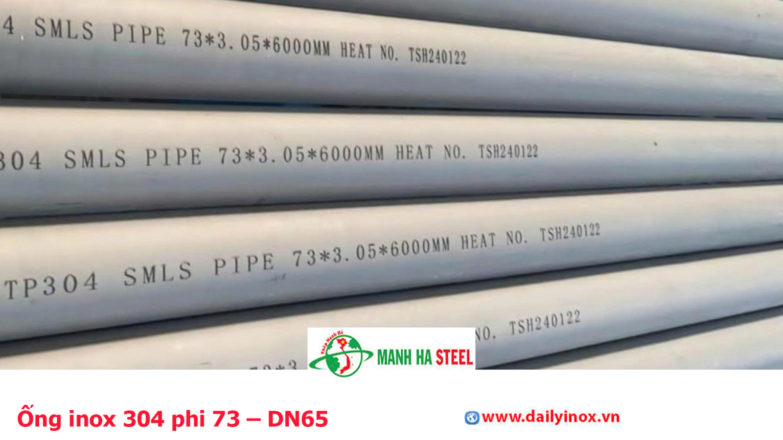 Bảng Báo Giá Ống inox 304 phi 73 – DN65