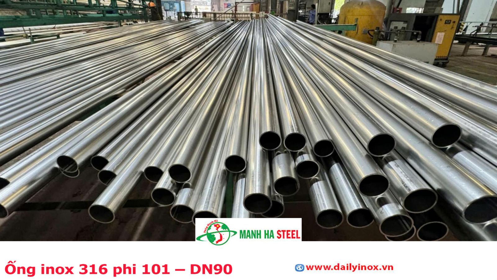 Bảng Báo Giá Ống inox 316 phi 101 – DN90