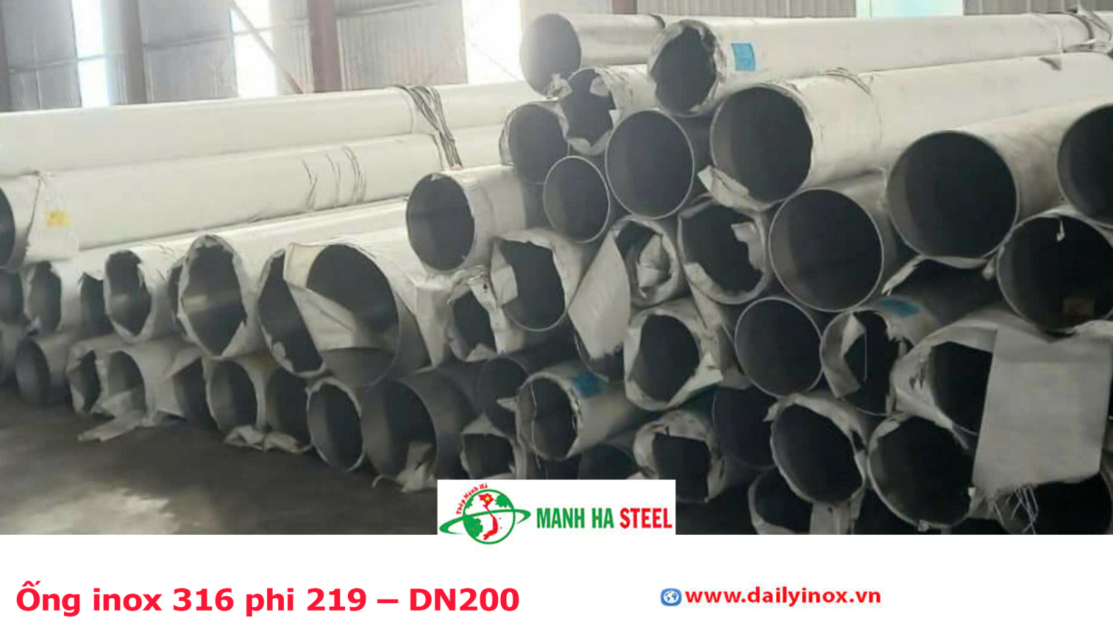 Bảng Báo Giá Ống inox 316 phi 219 – DN200