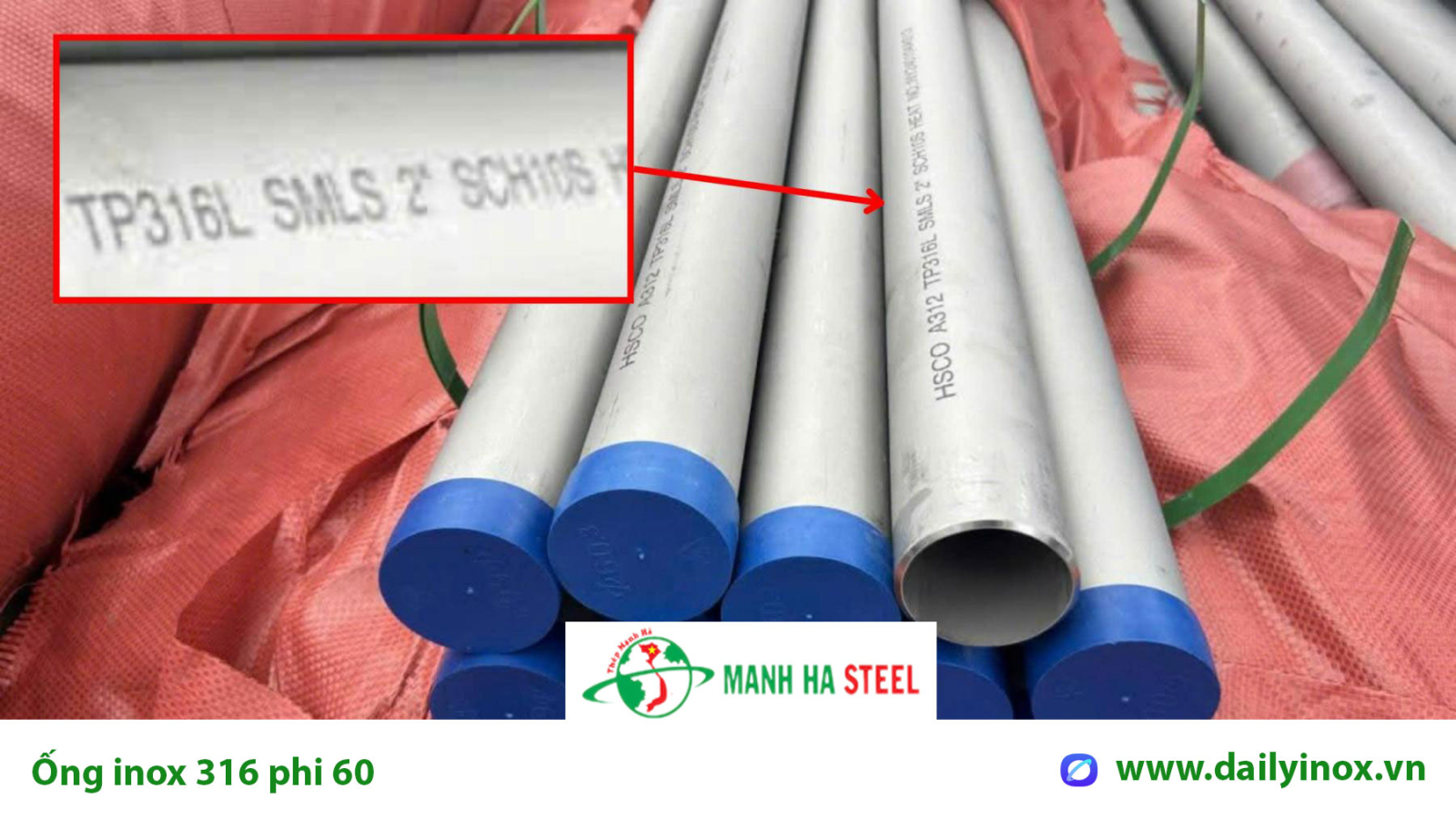 Bảng báo giá ống inox 316 phi 60 – DN50