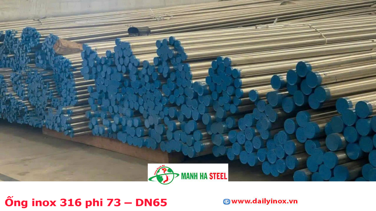 Bảng Báo Giá Ống inox 316 phi 73 – DN65