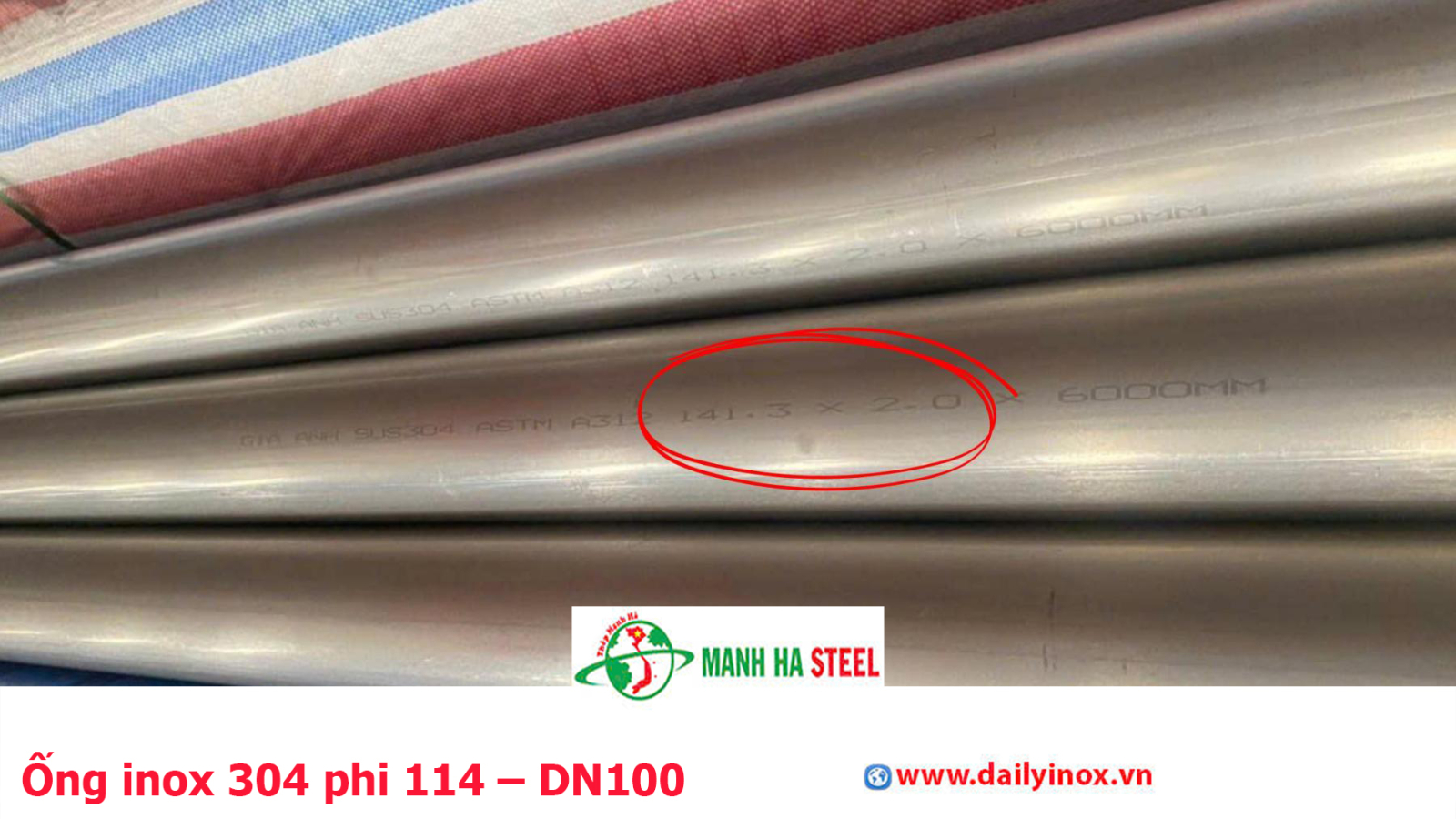 Bảng Báo Giá Ống inox 304 phi 114 – DN100