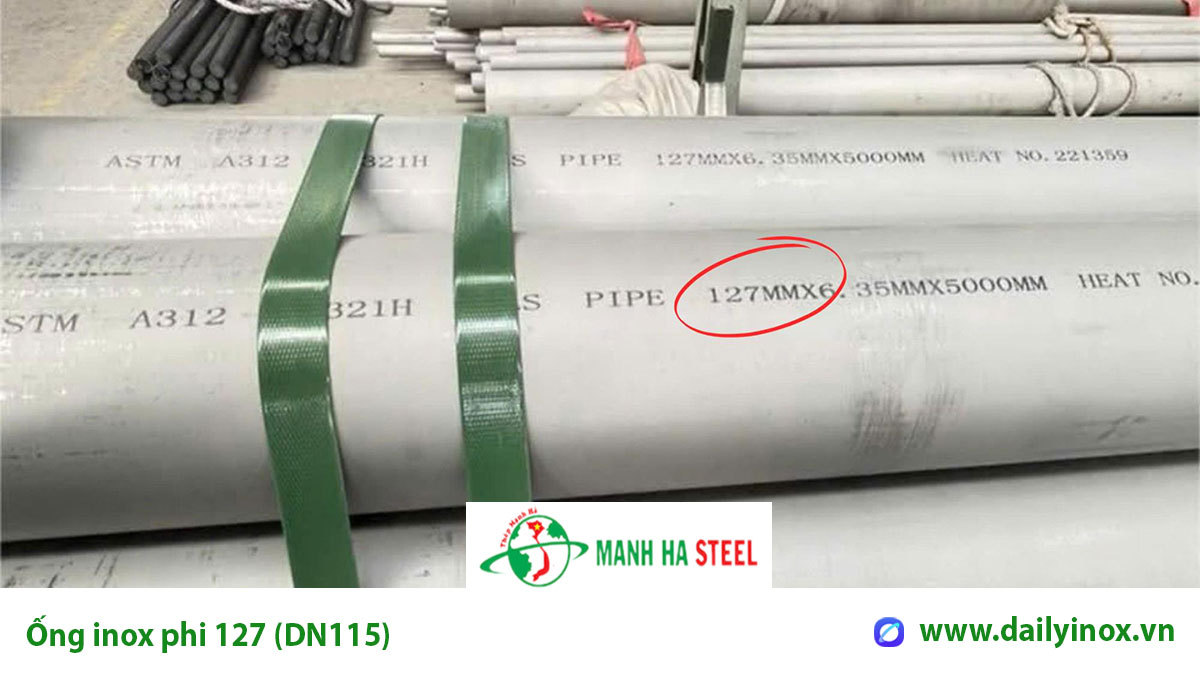 Bảng Báo Giá Ống inox phi 127 (DN115)