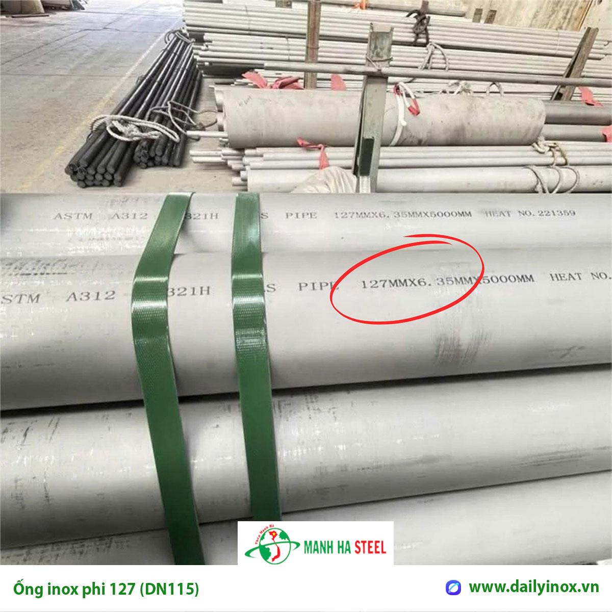 Bảng Báo Giá Ống inox phi 127 (DN115)