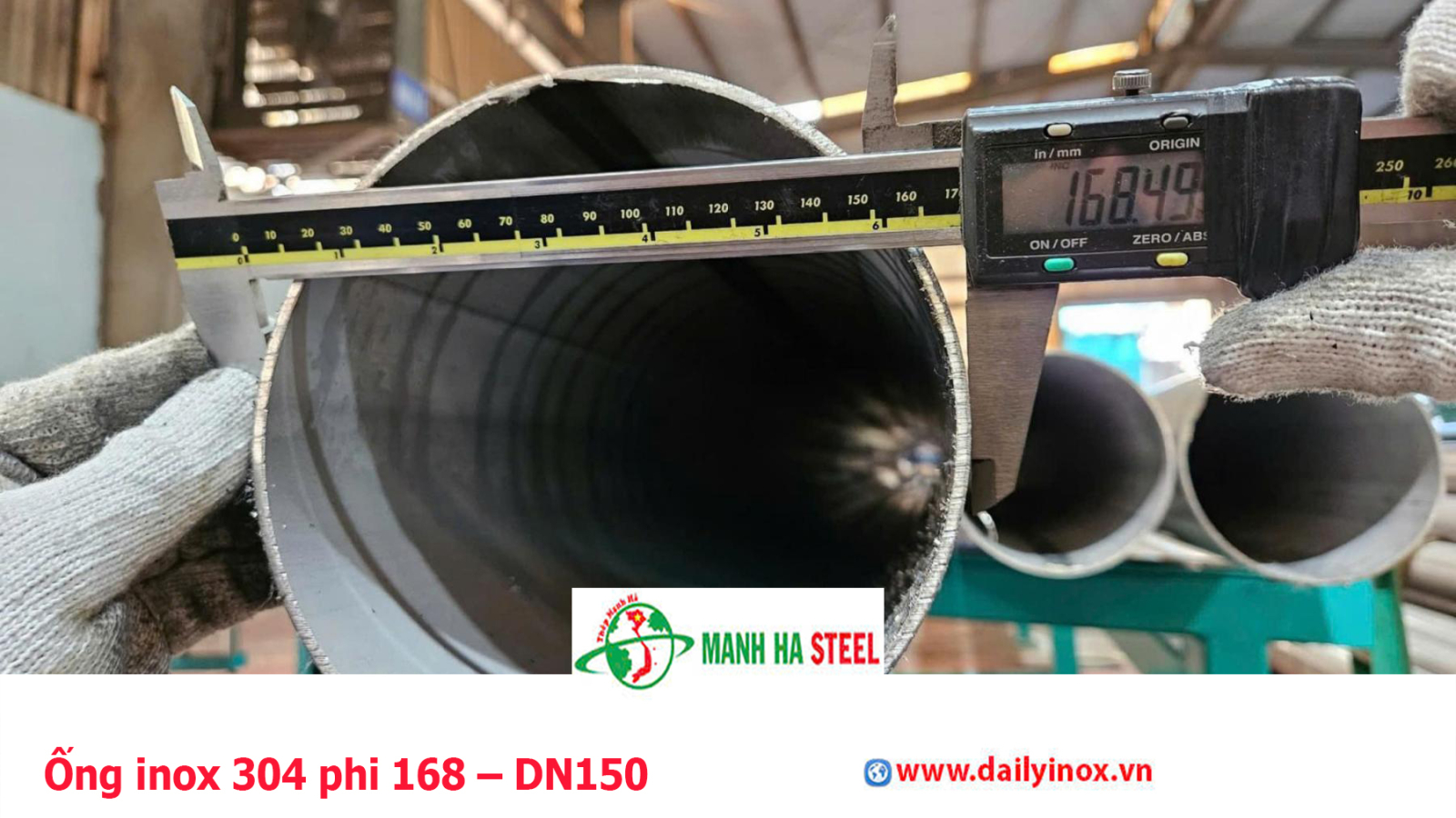 Bảng Báo Giá Ống inox 304 phi 168 – DN150