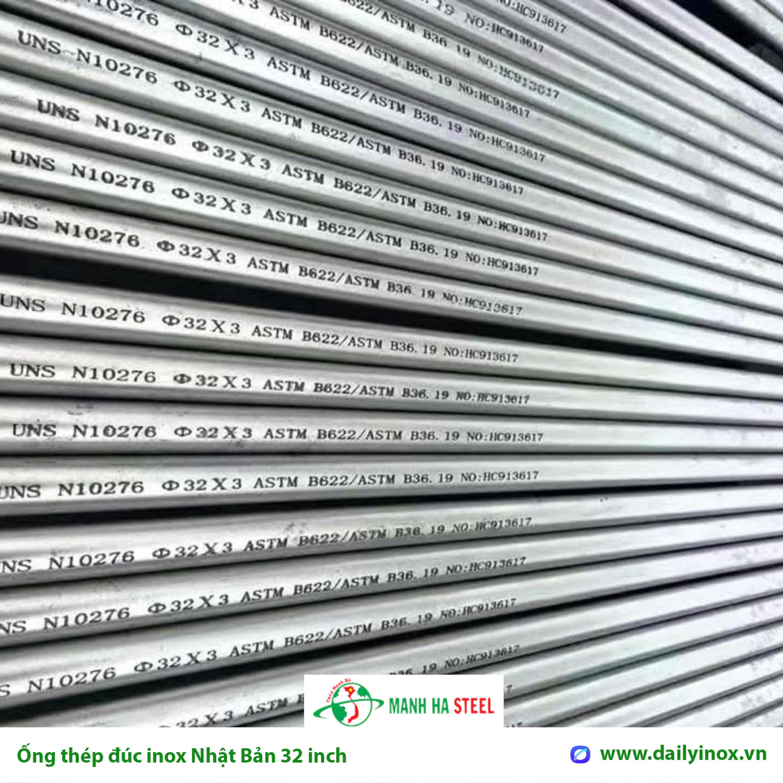 Ống đúc inox Nhật Bản 32 inch, Ống thép đúc inox Nhật Bản 32 inch