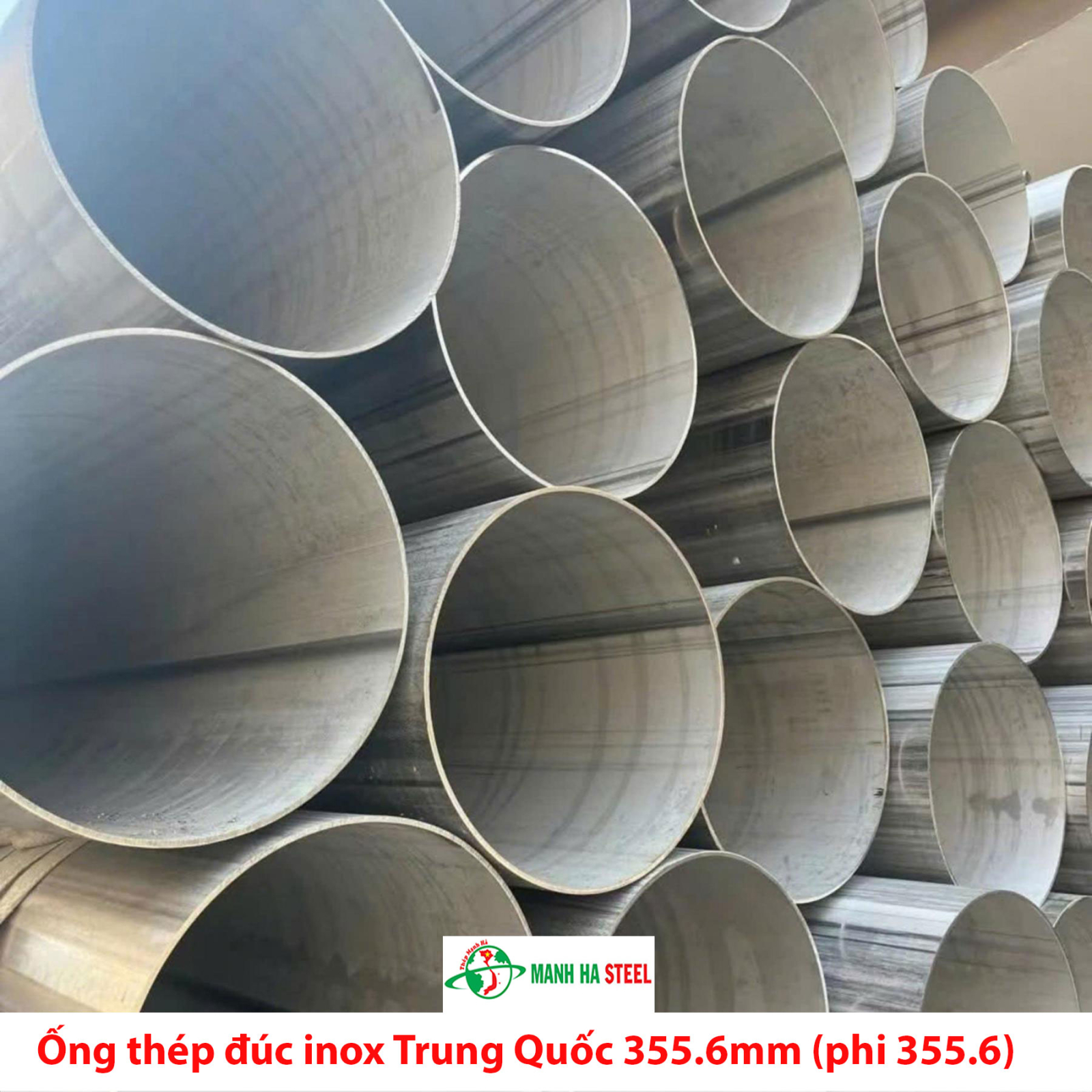 Ống đúc inox Trung Quốc 15 inch, Ống thép đúc inox Trung Quốc 355.6mm (phi 355.6)