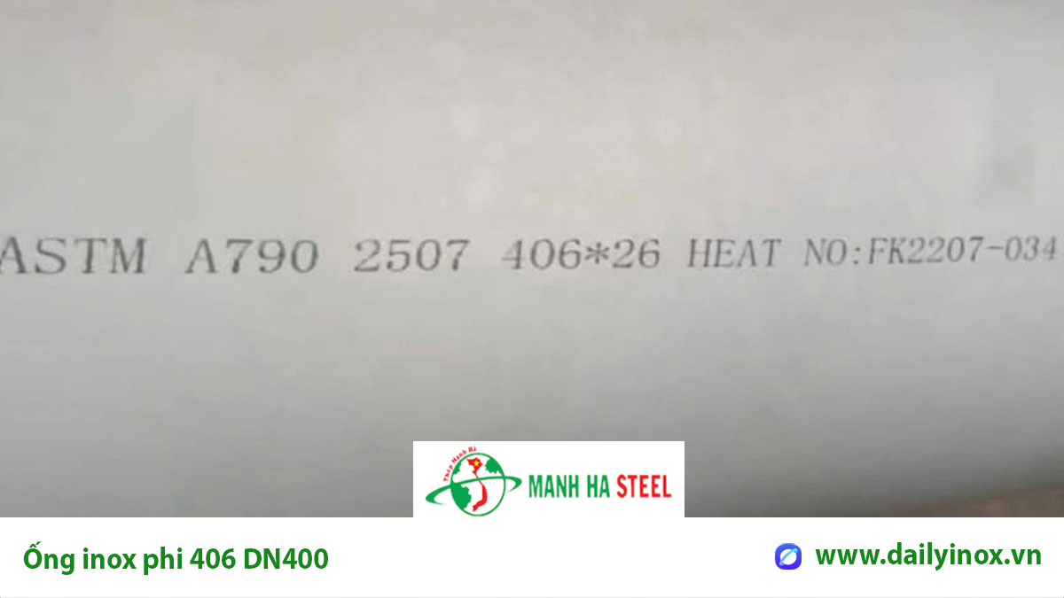 Bảng báo giá ống inox phi 406 DN400