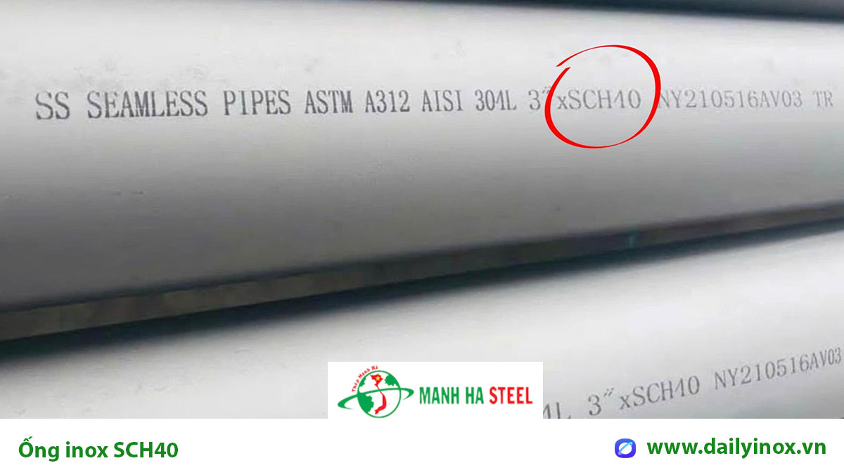 Bảng Báo Giá Ống inox SCH40