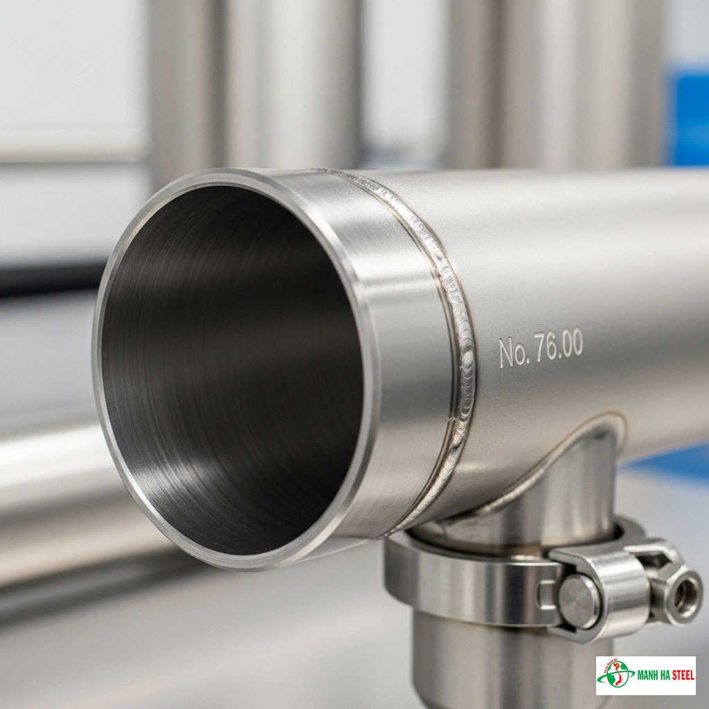Ống inox vi sinh 76.00 mm, Ống thép inox vi sinh 76.00 mm