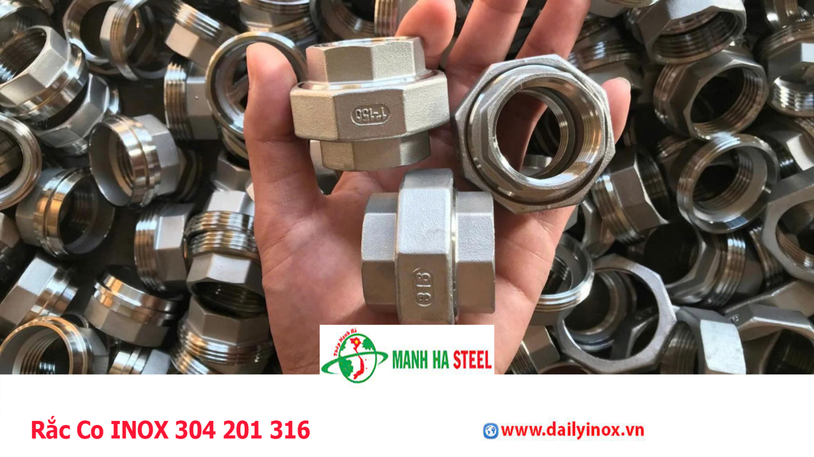 Rắc Co INOX 304 201 316