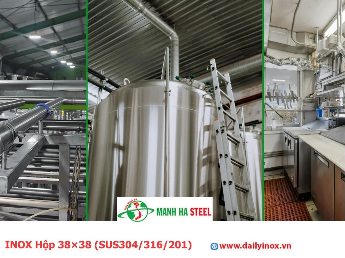 Bảng Báo Giá INOX Hộp 38×38 (SUS304/316/201)