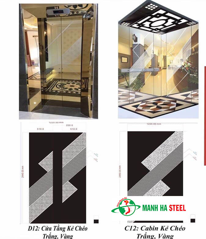 Bảng báo giá tấm cửa cabine Kẻ Chéo