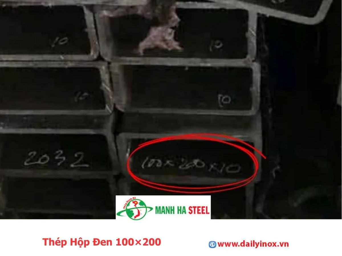Thép Hộp Đen 100×200