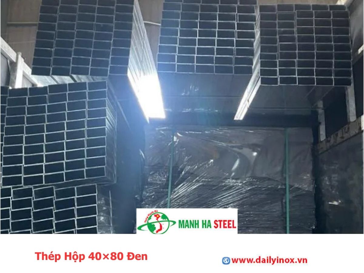 Thép Hộp 40×80 Đen