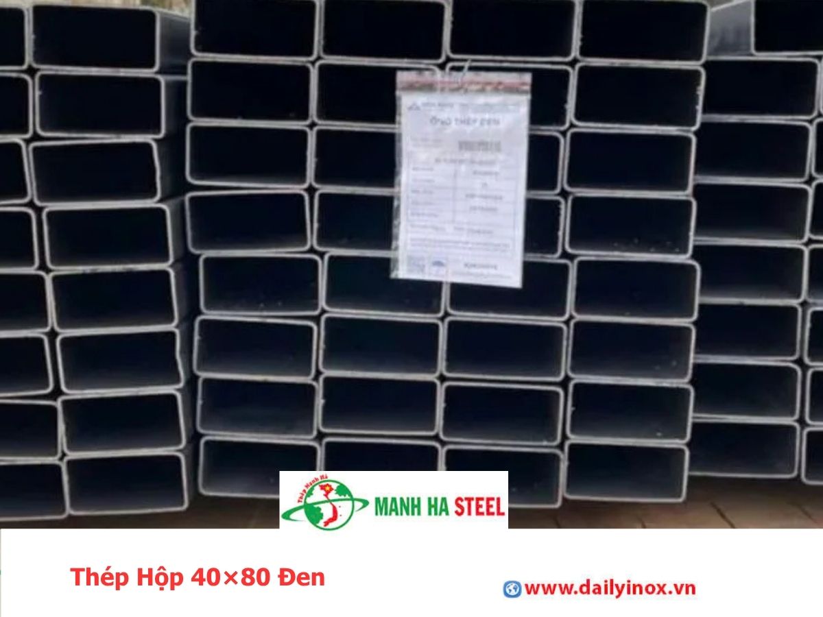 Thép Hộp 40×80 Đen