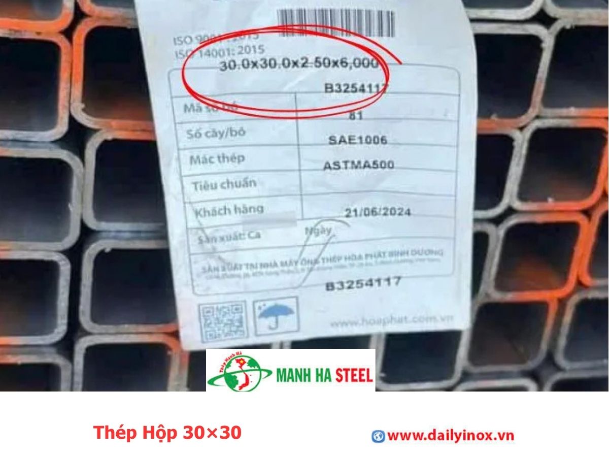 Thép Hộp 30×30