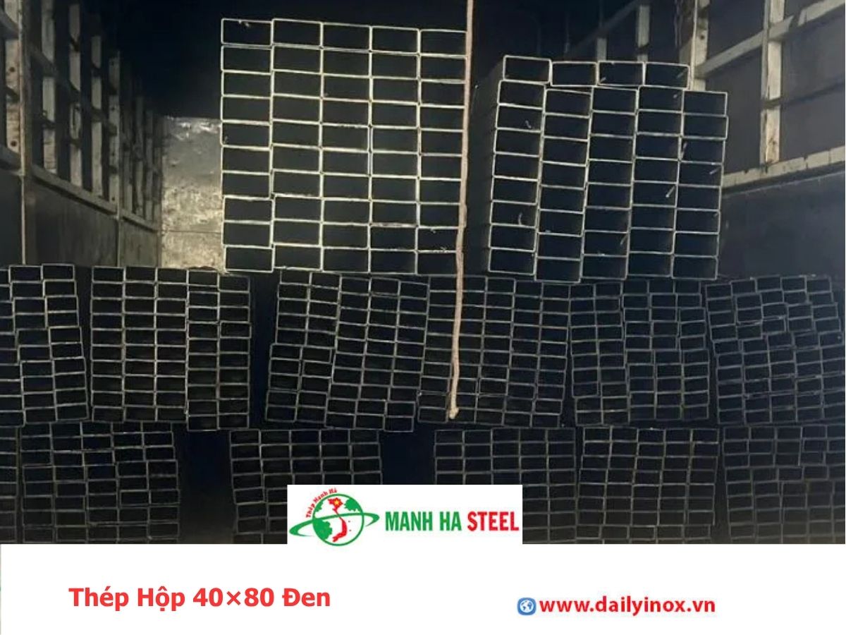 Thép Hộp 40×80 Đen