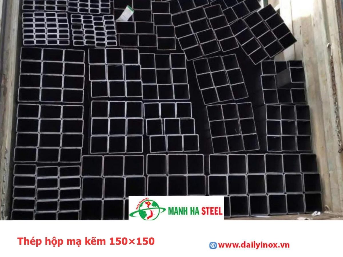 Thép hộp mạ kẽm 150×150