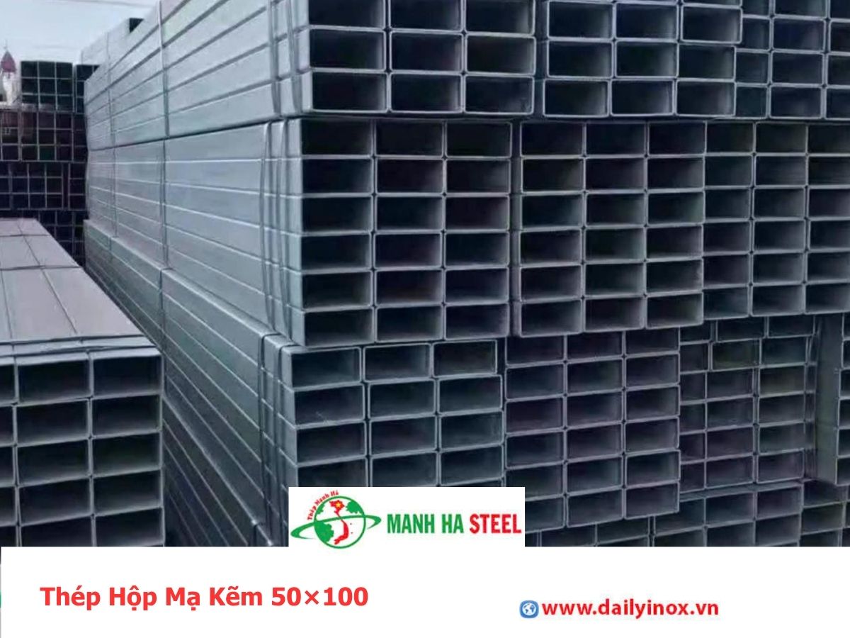 Thép Hộp Mạ Kẽm 50×100