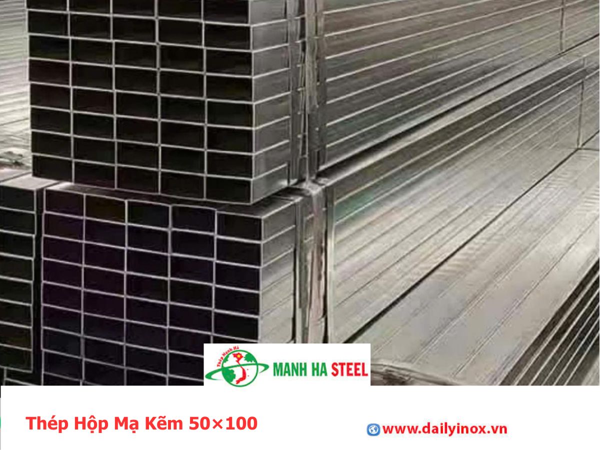 Thép Hộp Mạ Kẽm 50×100