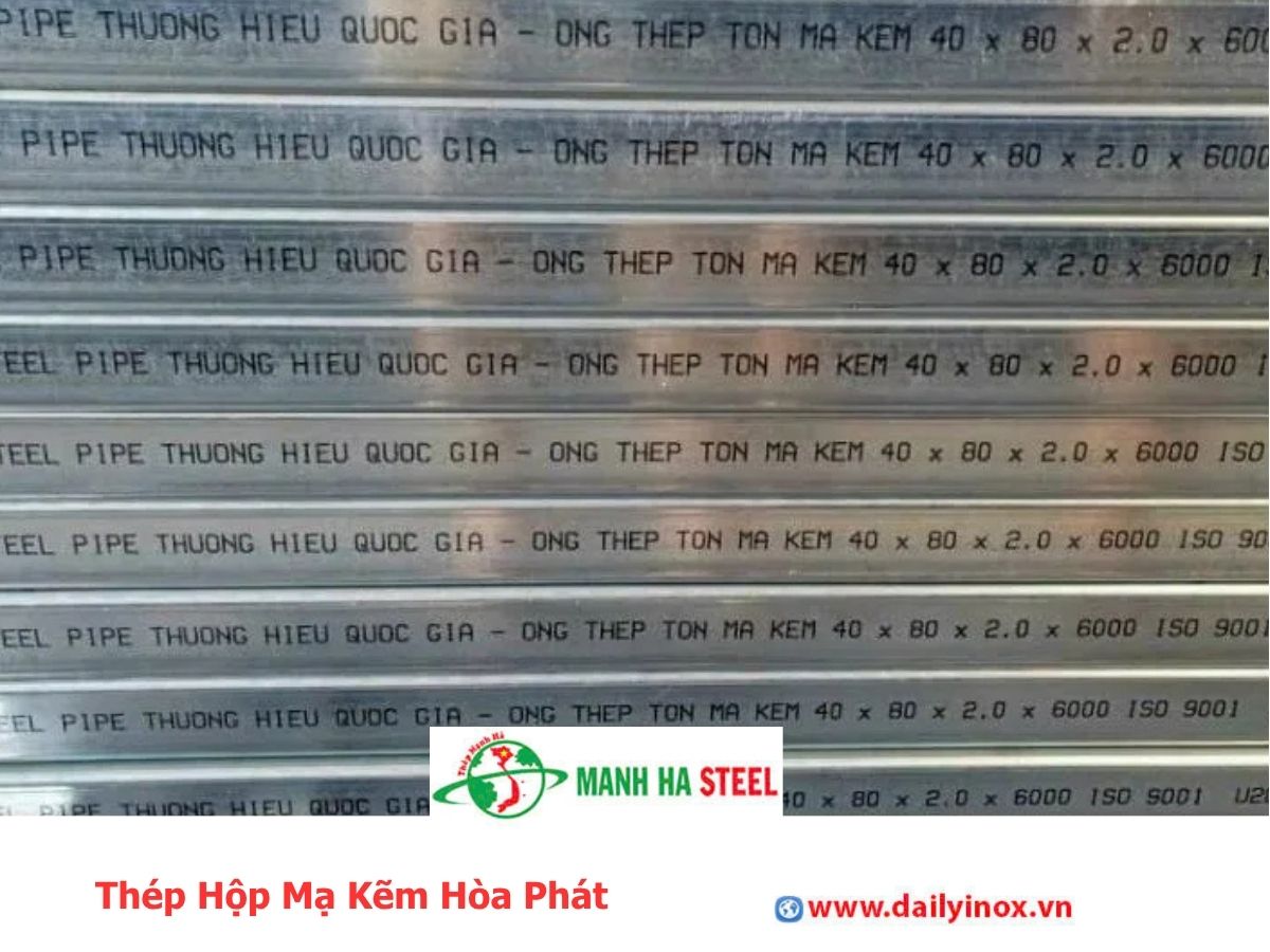 Thép Hộp Mạ Kẽm Hòa Phát