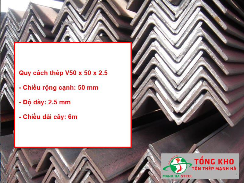 Bảng Báo Giá Thép V50x50