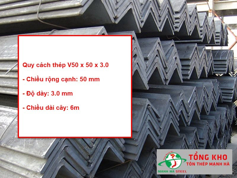 Bảng Báo Giá Thép V50x50