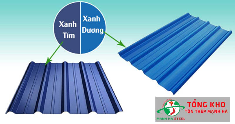 Bảng Báo Giá Tôn Màu Xanh Dương, Xanh Đen
